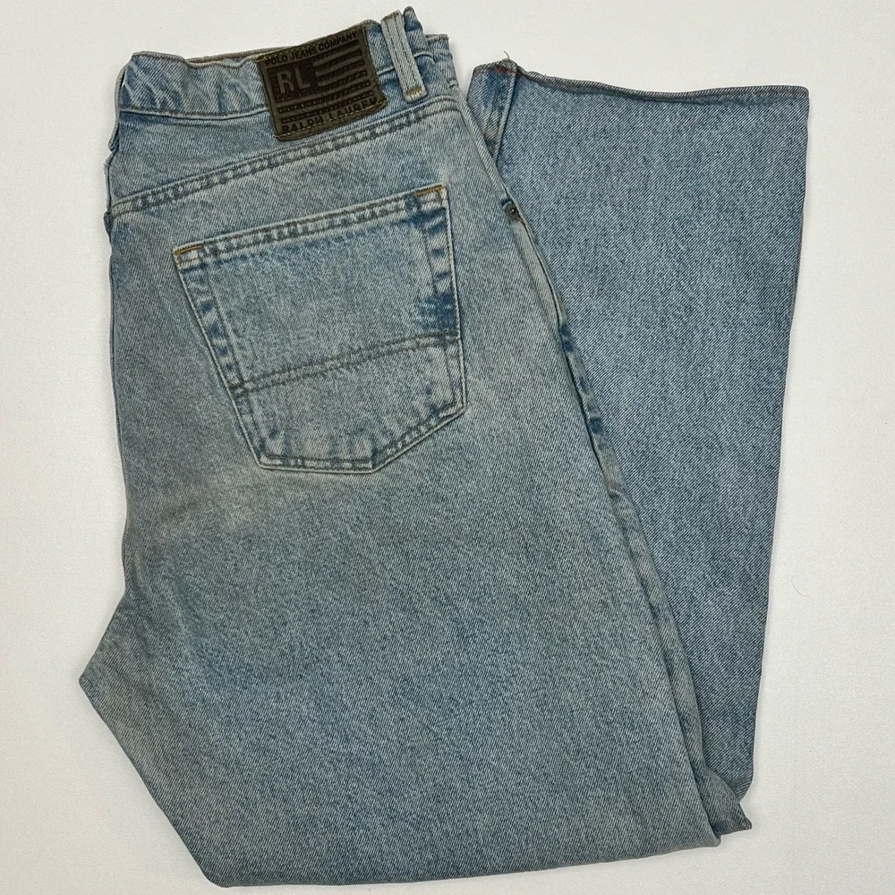 Vintage Y2K RL Polo Jeans Co Mens 34x30 Ralph Lauren Relaxed Fit Denim